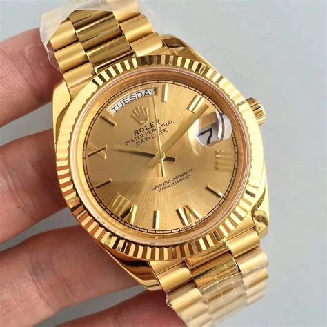 rolex day date gold fake|rolex day date look alike.